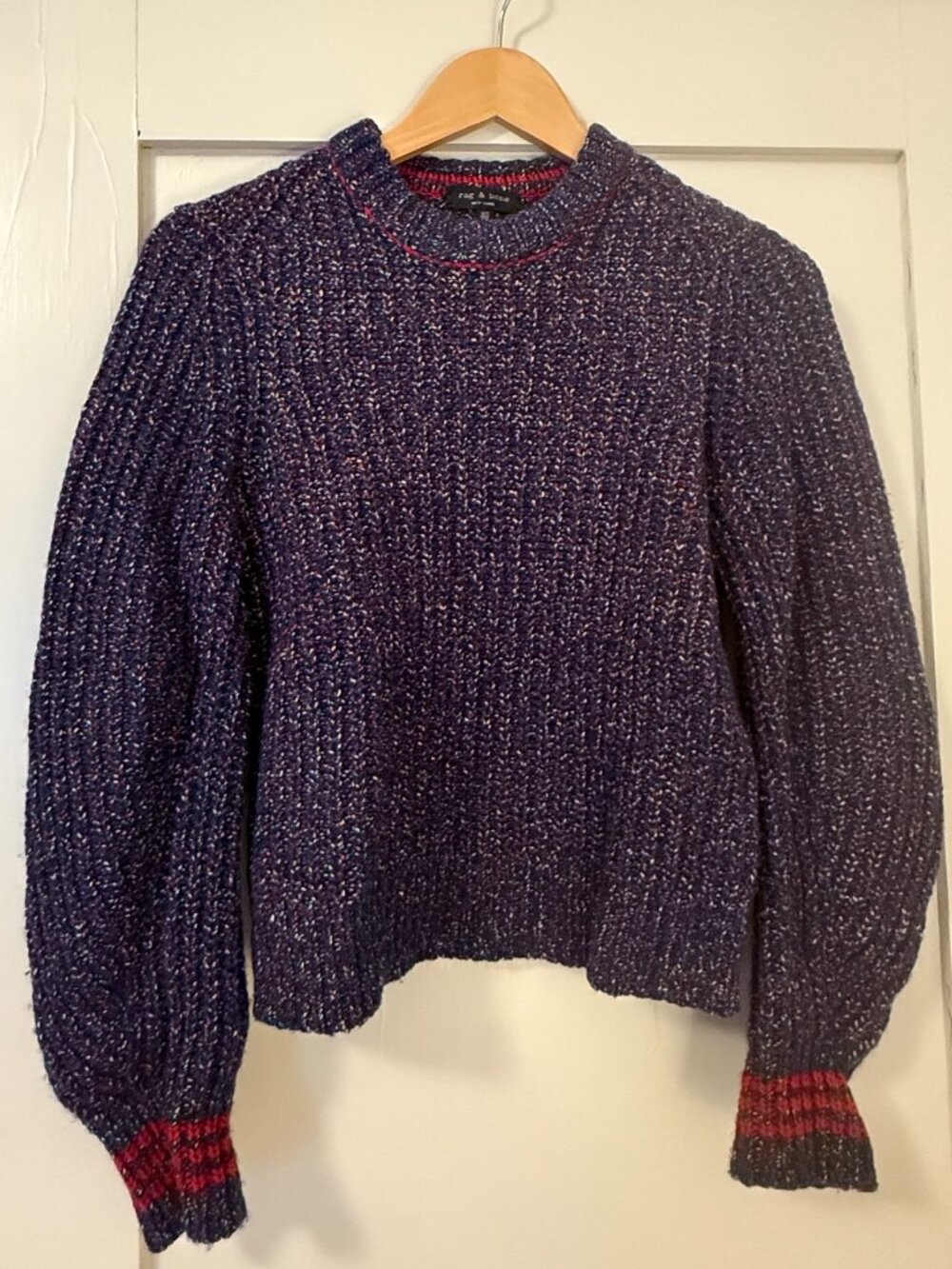 Rag & Bone merino wool blend varsity striped sweater